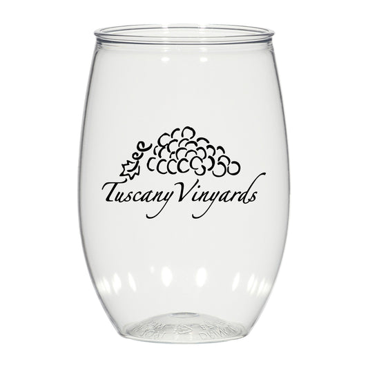 Custom logo 16 Oz. Stemless Wine Glass