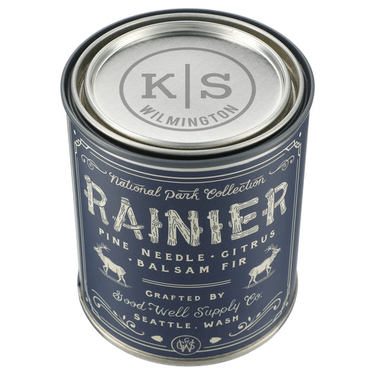 Custom logo Rainier National Park 14 oz Candle