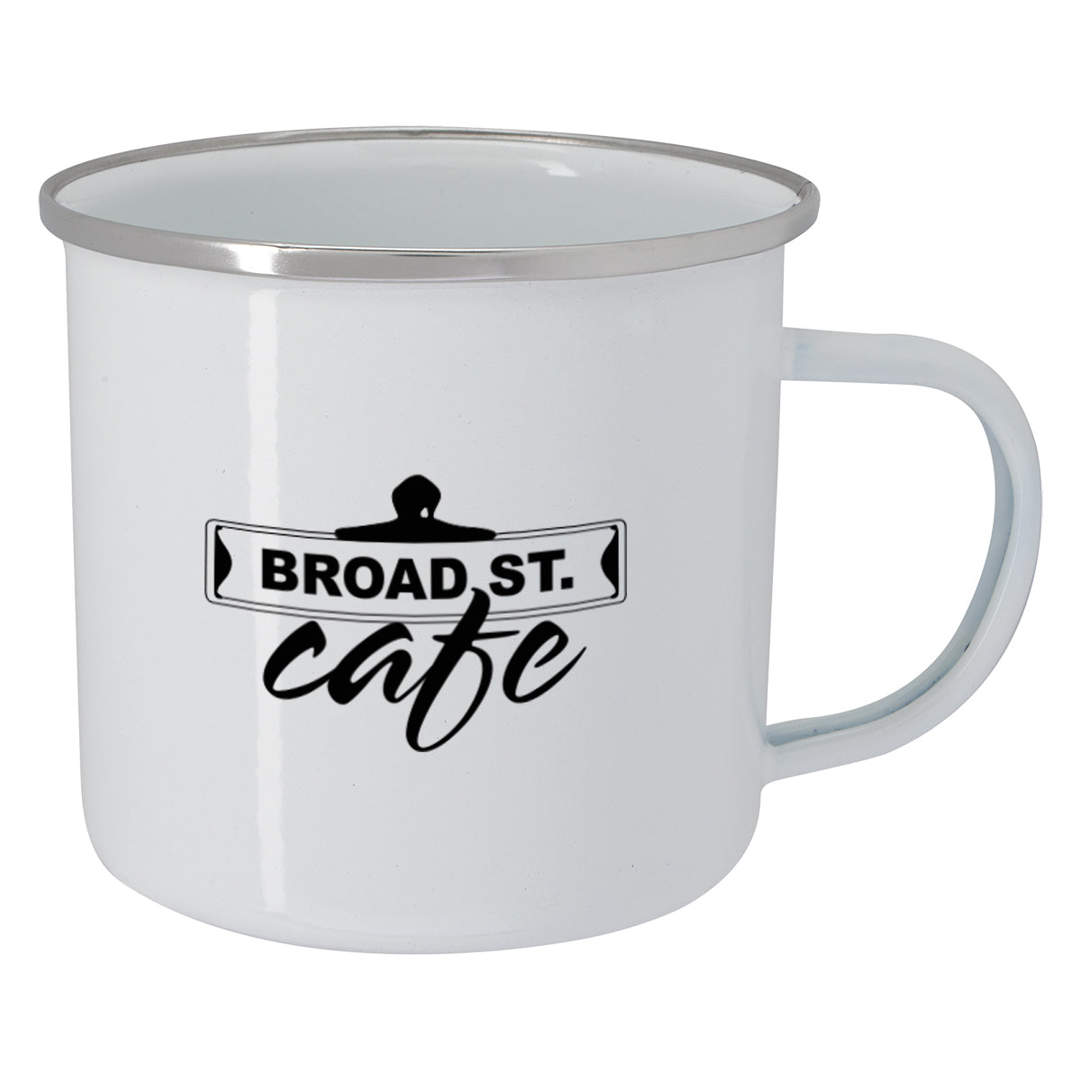 Custom logo 16 Oz. Steel Campfire Mug