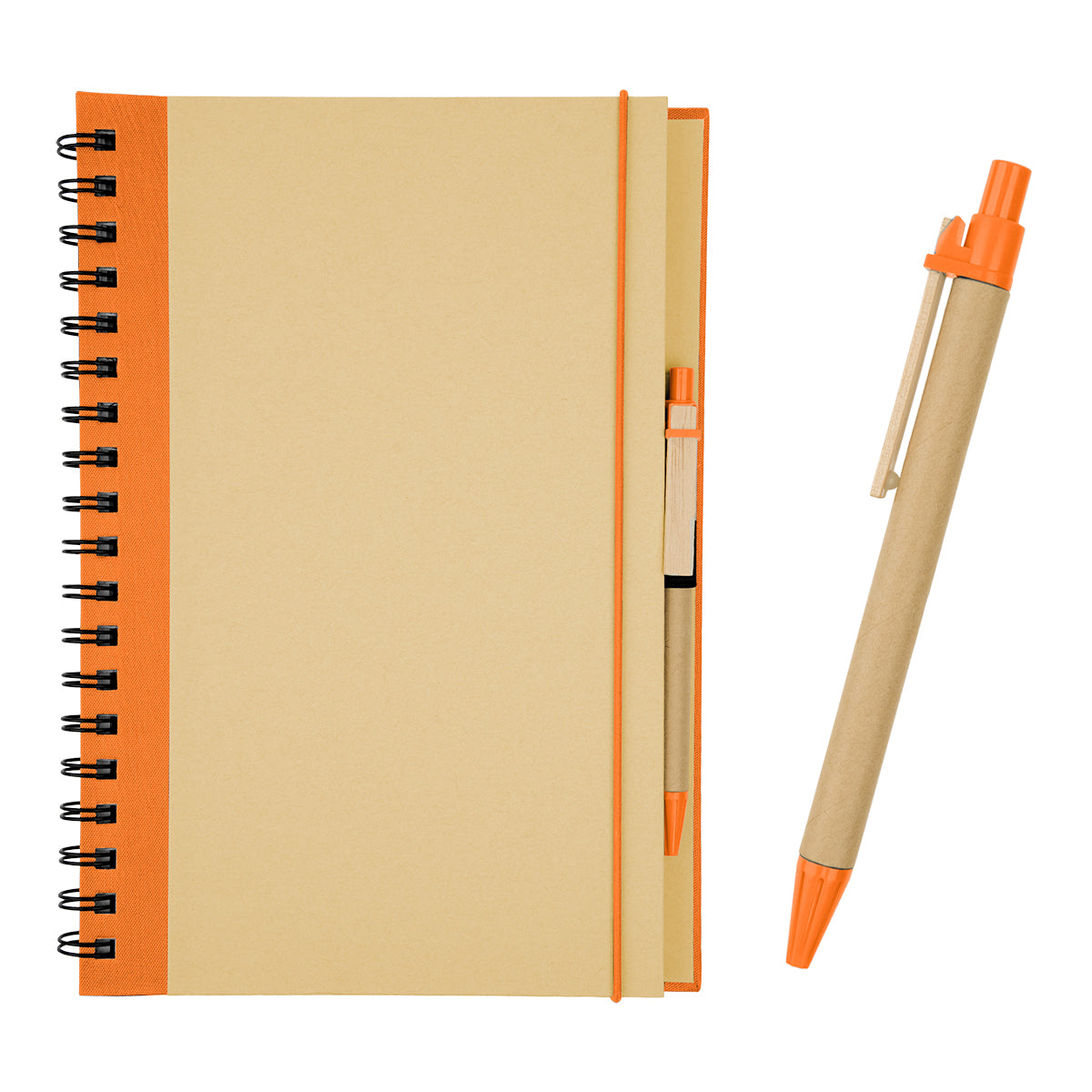 Eco-Inspired 7" x 10" Spiral Notebook & Pen