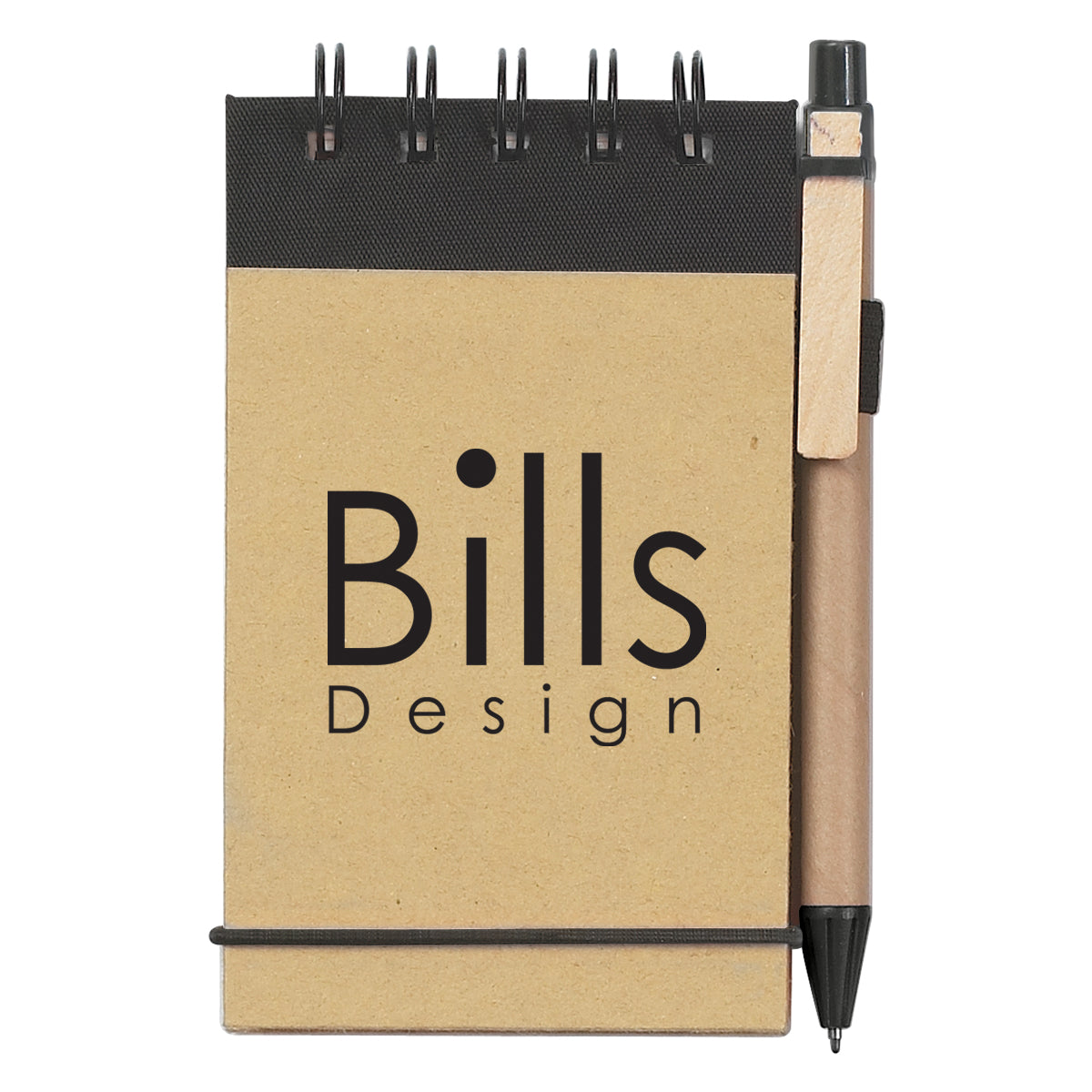 Custom logo Eco-Inspired Spiral Jotter & Pen