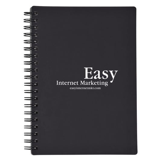 Custom logo Rubbery Spiral Notebook