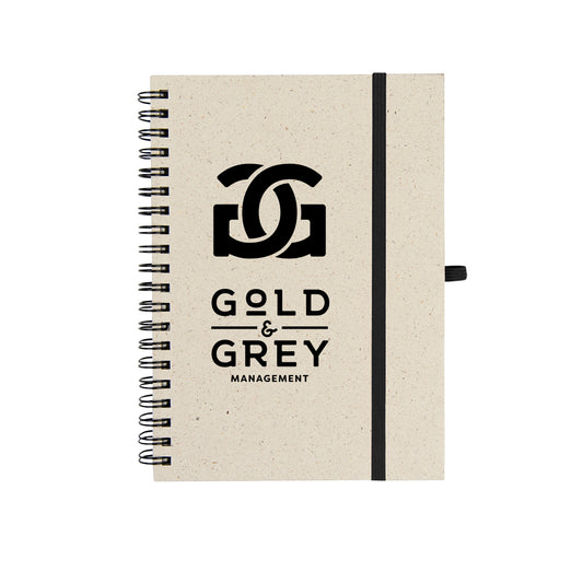 Custom logo Natural Paper Spiral Notebook