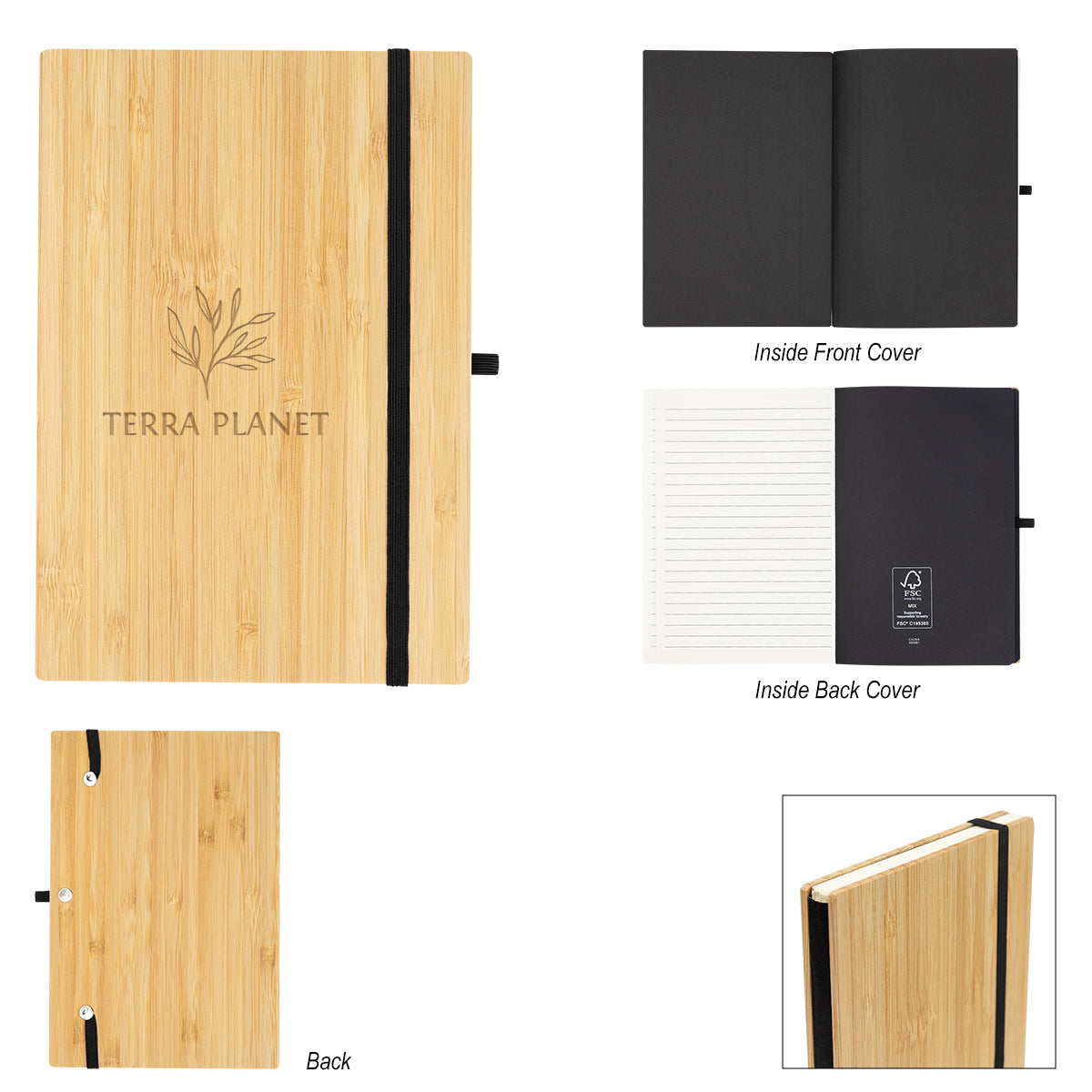 Custom logo Owen Bamboo Journal