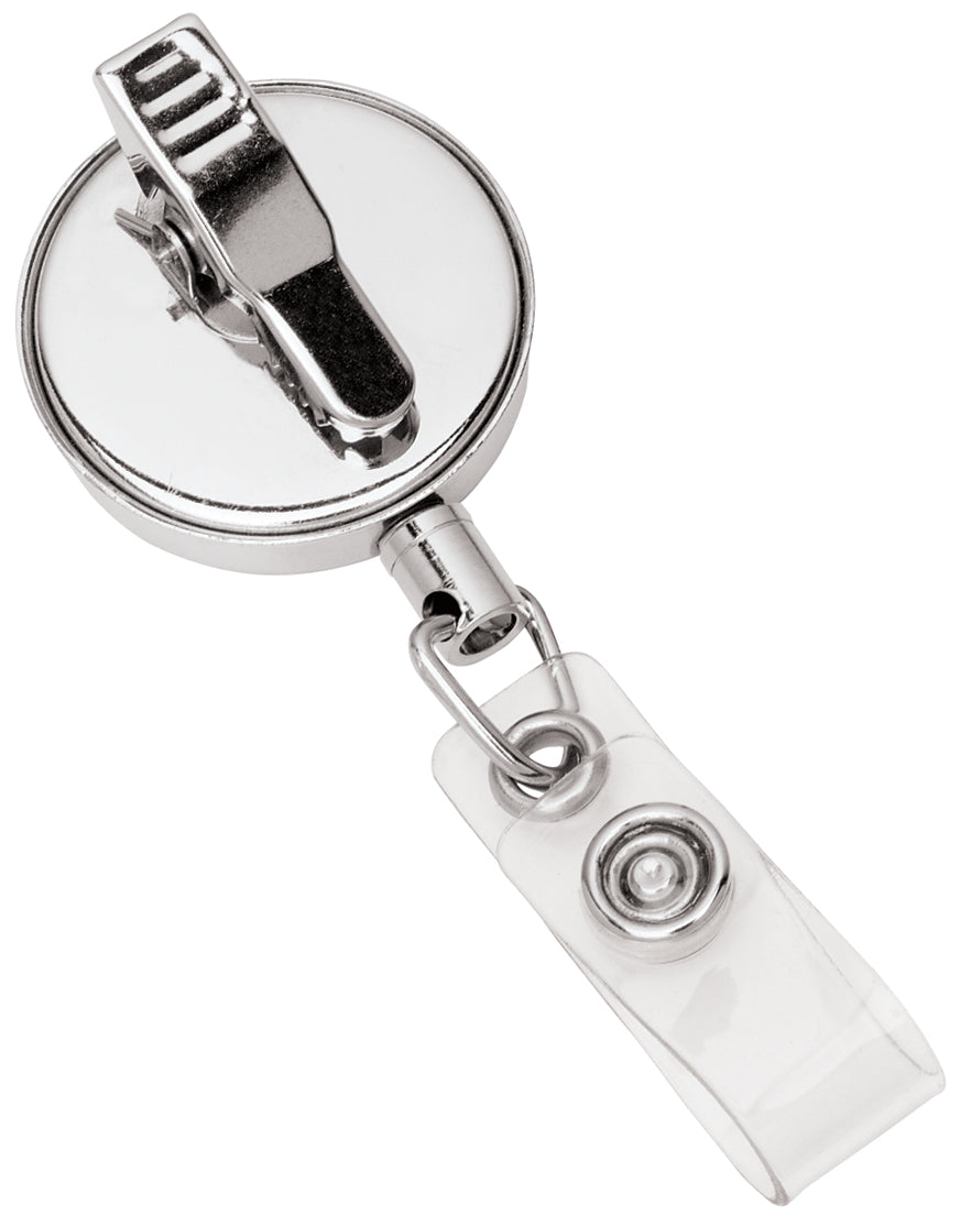 Custom logo Metal Retractable Badge Holder