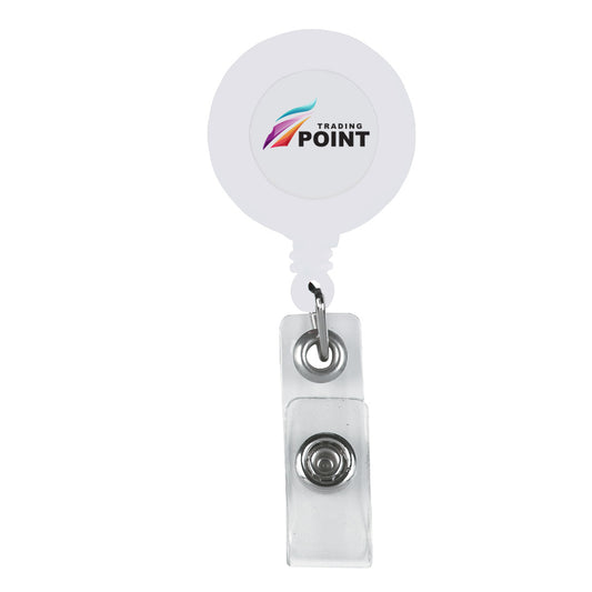 Custom logo Retractable Badge Holder With Laminated Label