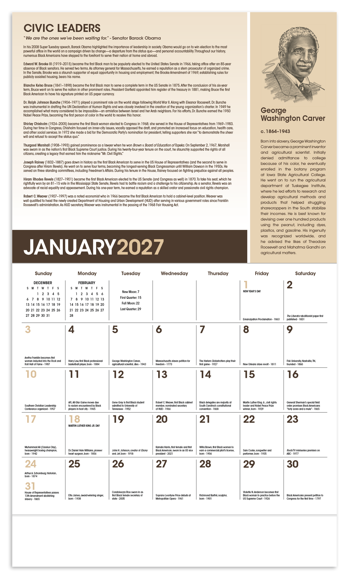 African-American Heritage: Family Calendar