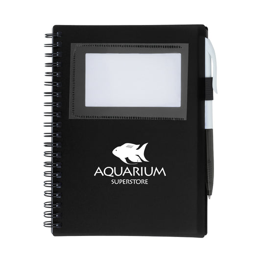 Custom logo Spiral Notebook With ID Window