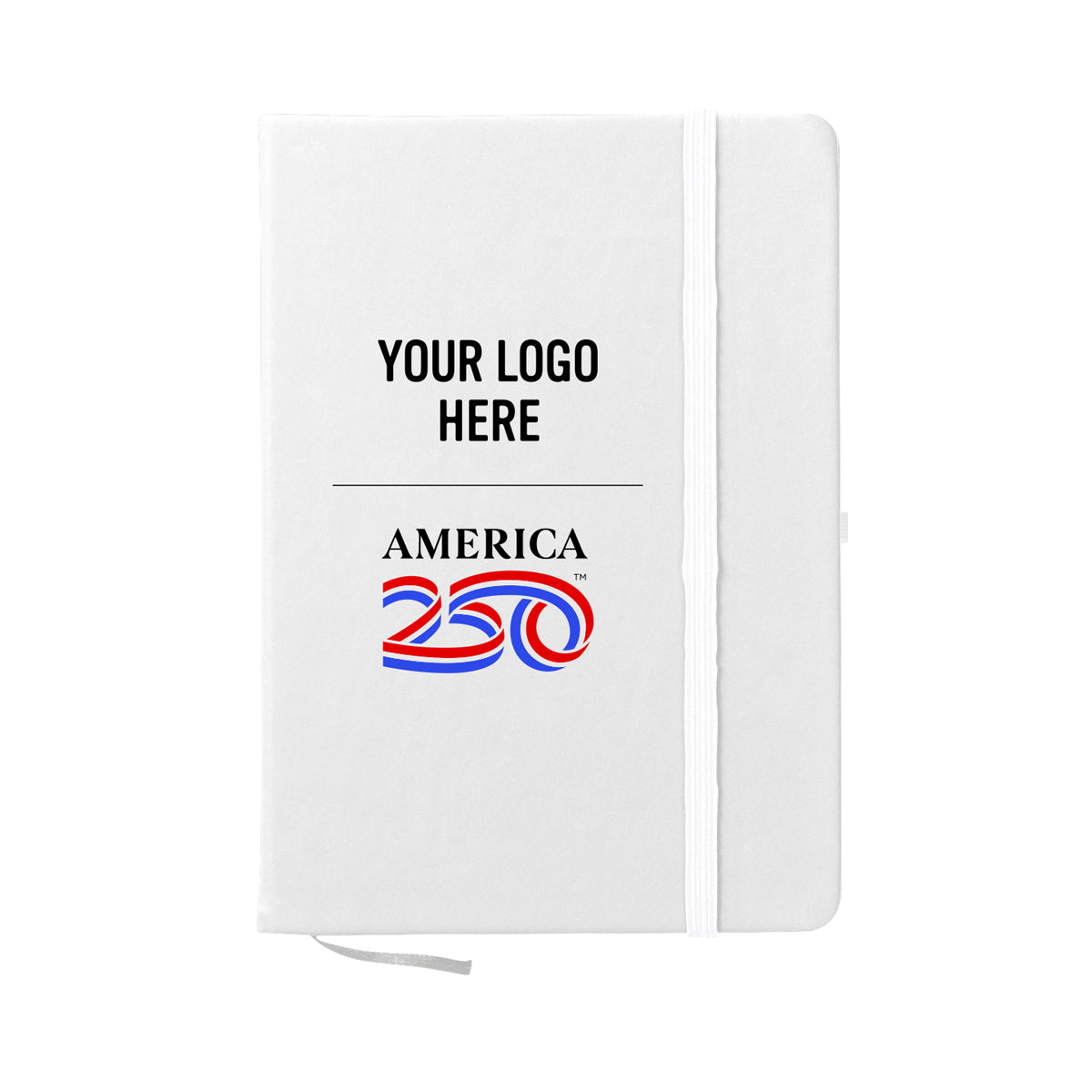 Custom logo America250™ rPET Journal Notebook
