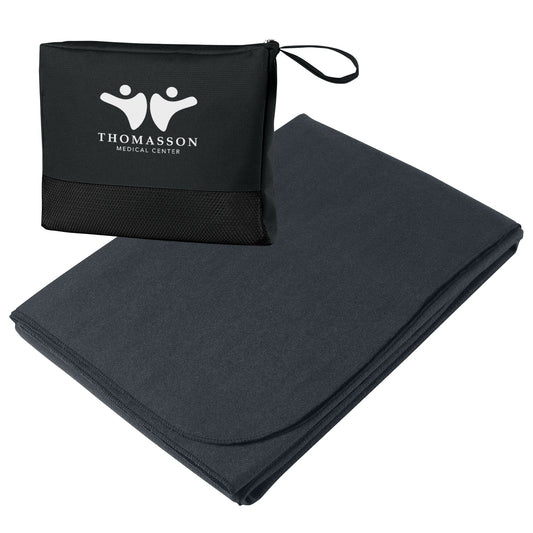 Custom logo Travel Blanket