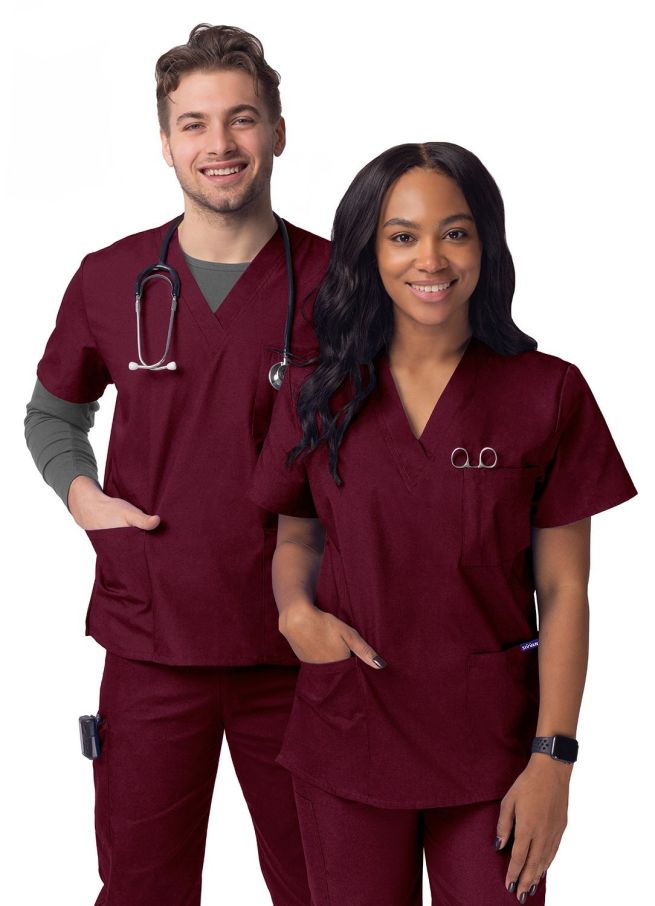 Unisex V-Neck 3 Pocket Top