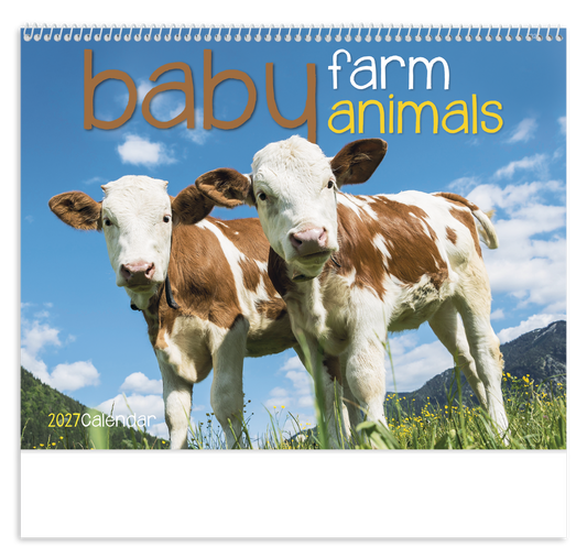 Custom logo Baby Farm Animals - Spiral Calendar