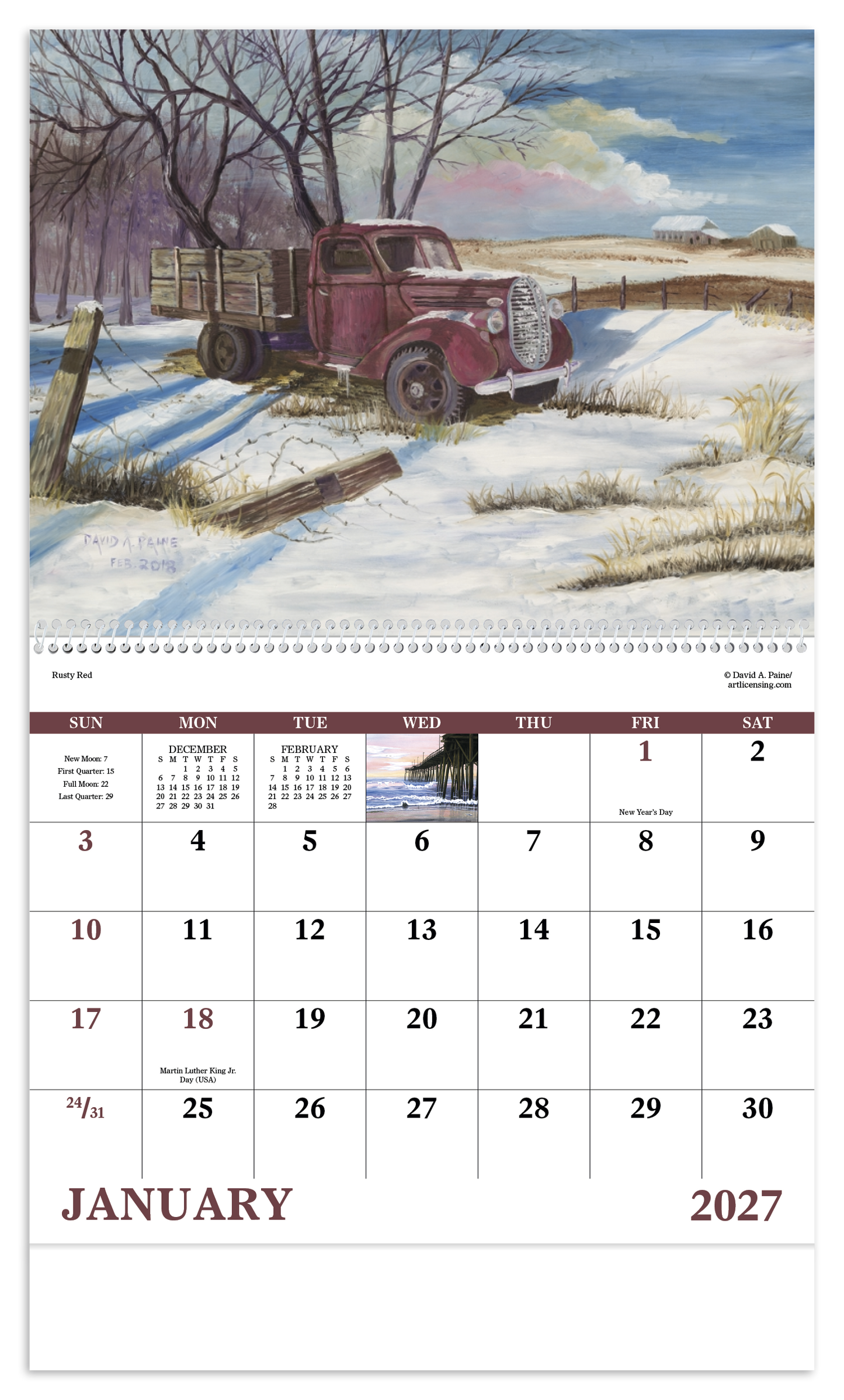 Scenic Memories - Spiral Calendar