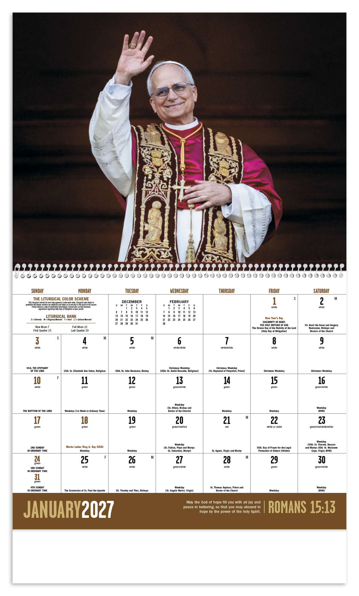 Custom logo Catholic Spirit - Spiral Calendar