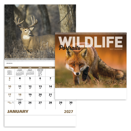 Wildlife Portraits - Spiral Calendar