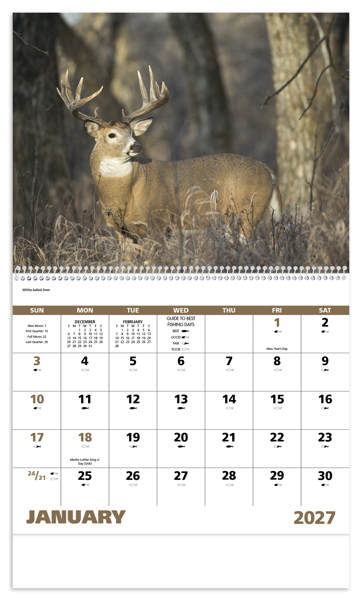 Custom logo Wildlife Portraits - Spiral Calendar