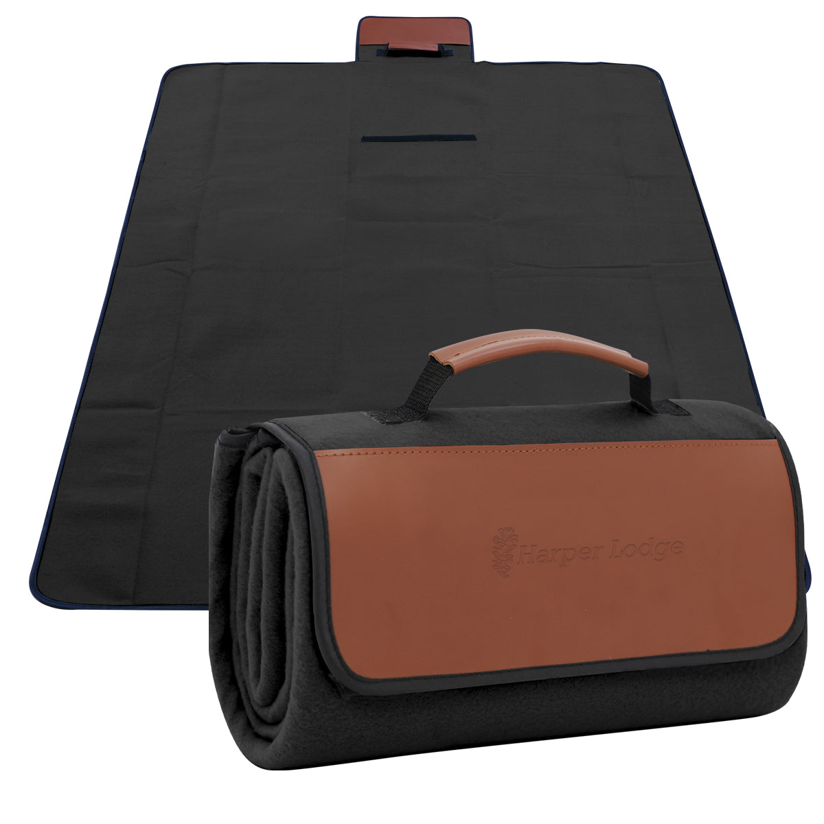 Custom logo Premium Roll-Up Picnic Blanket