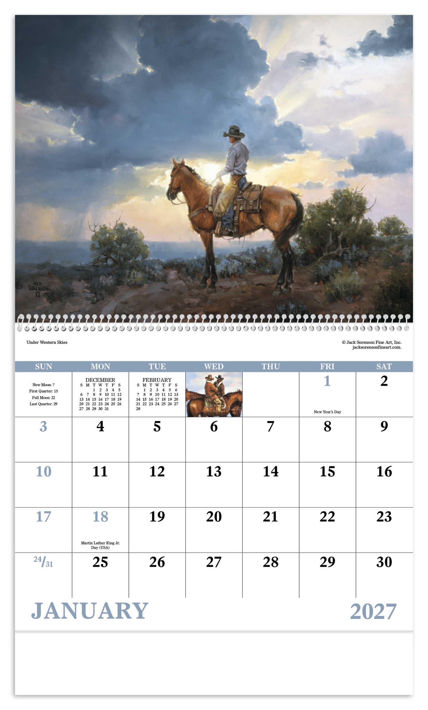 Western Frontier - Spiral Calendar