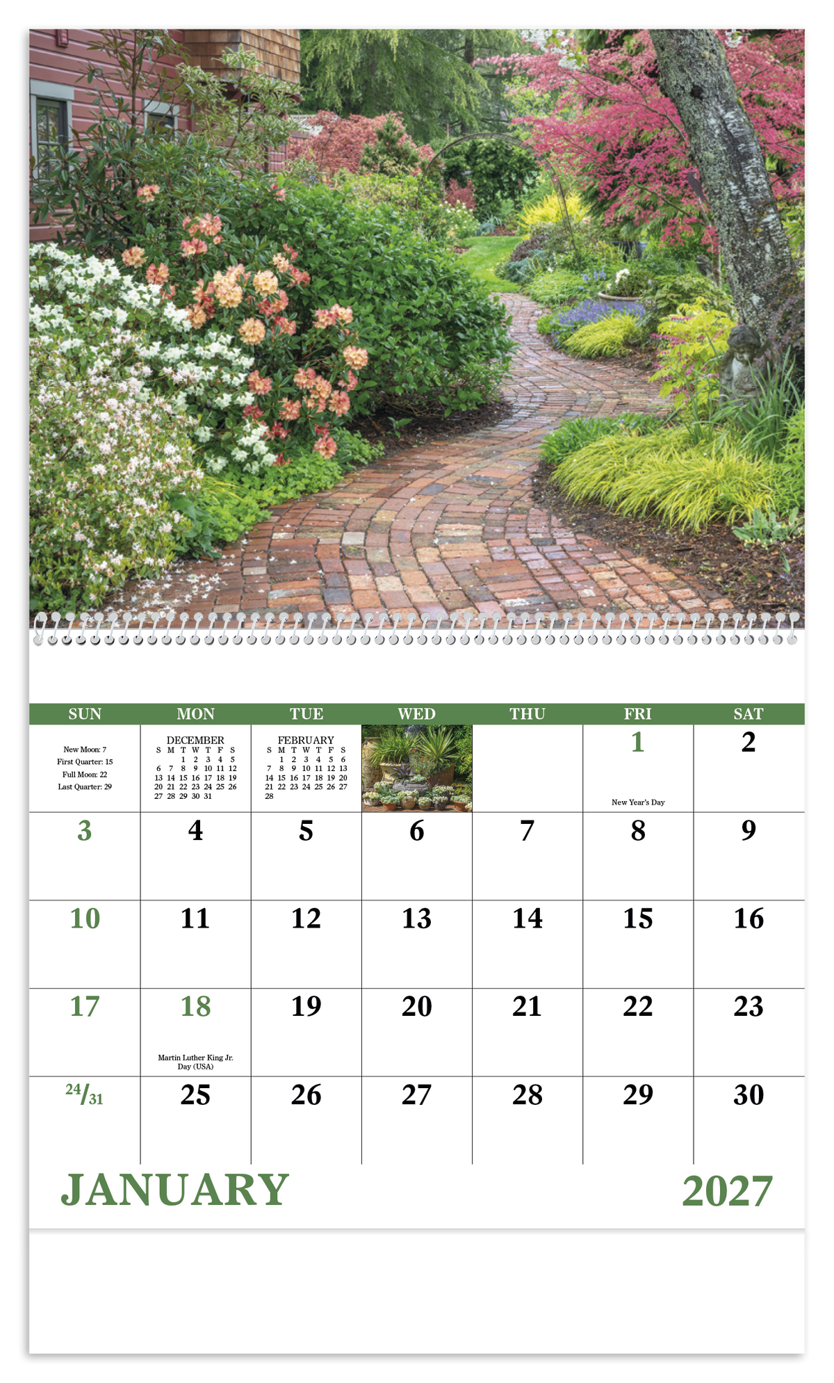 Custom logo Garden Walk - Spiral Calendar