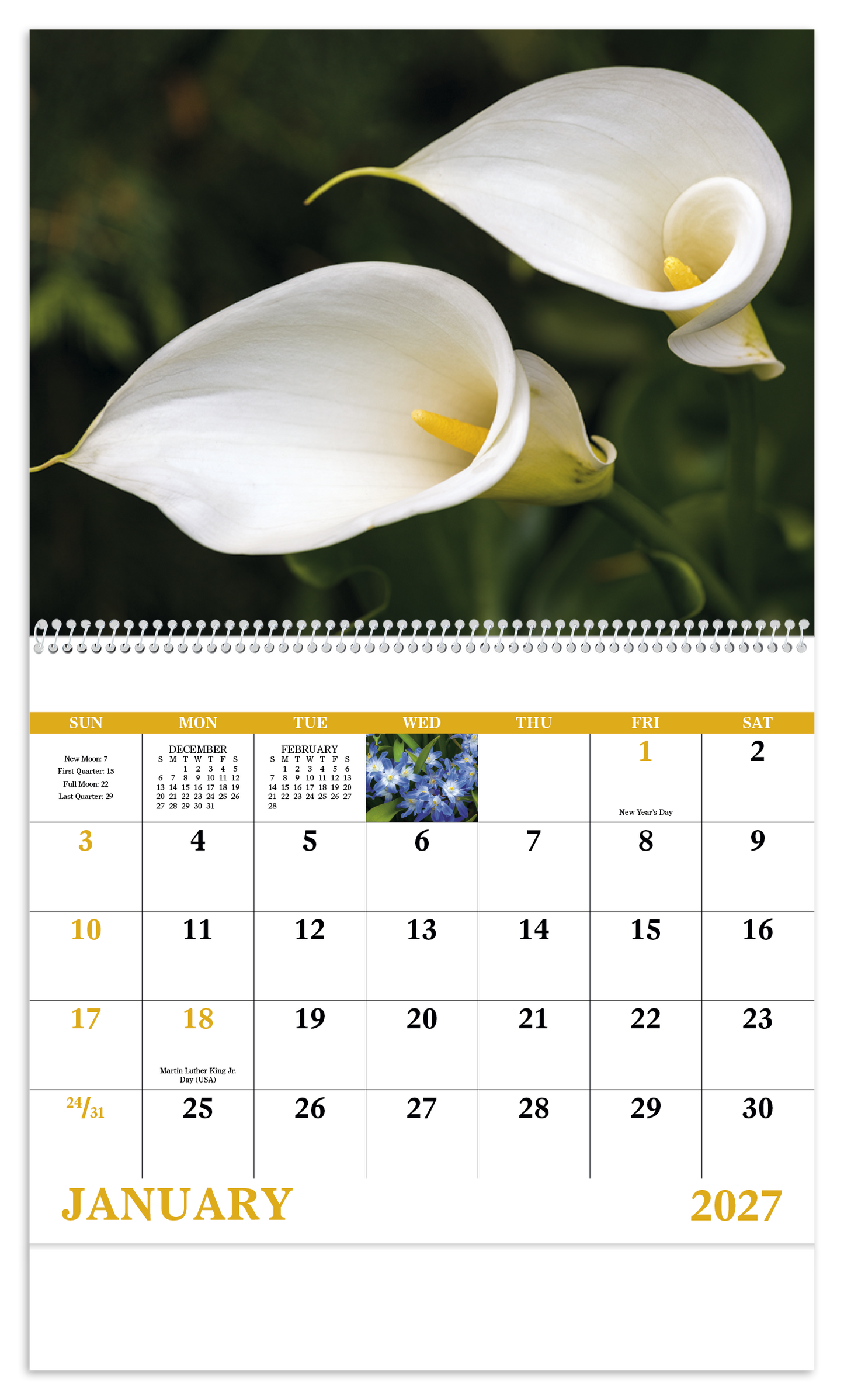 Flowers - Spiral Calendar