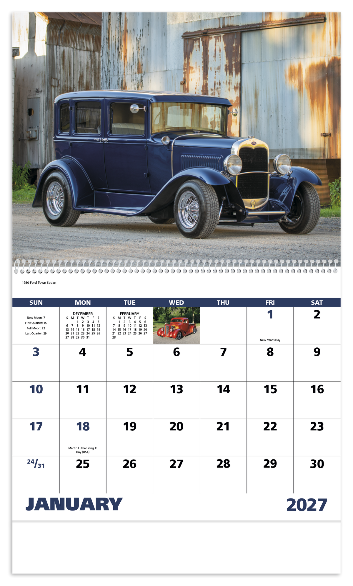 Custom logo Street Rods - Spiral Calendar