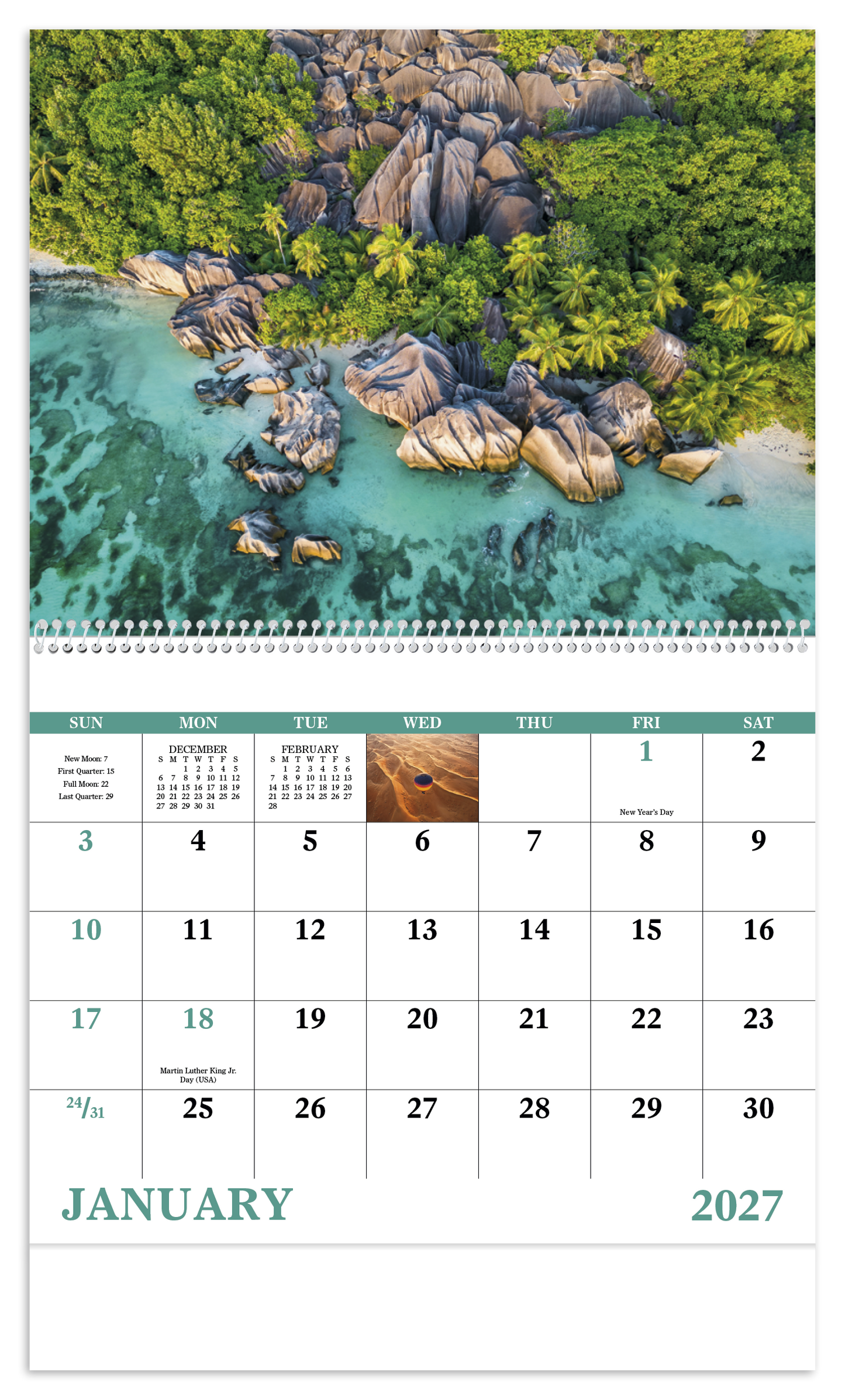 View from Above - Spiral Calendar