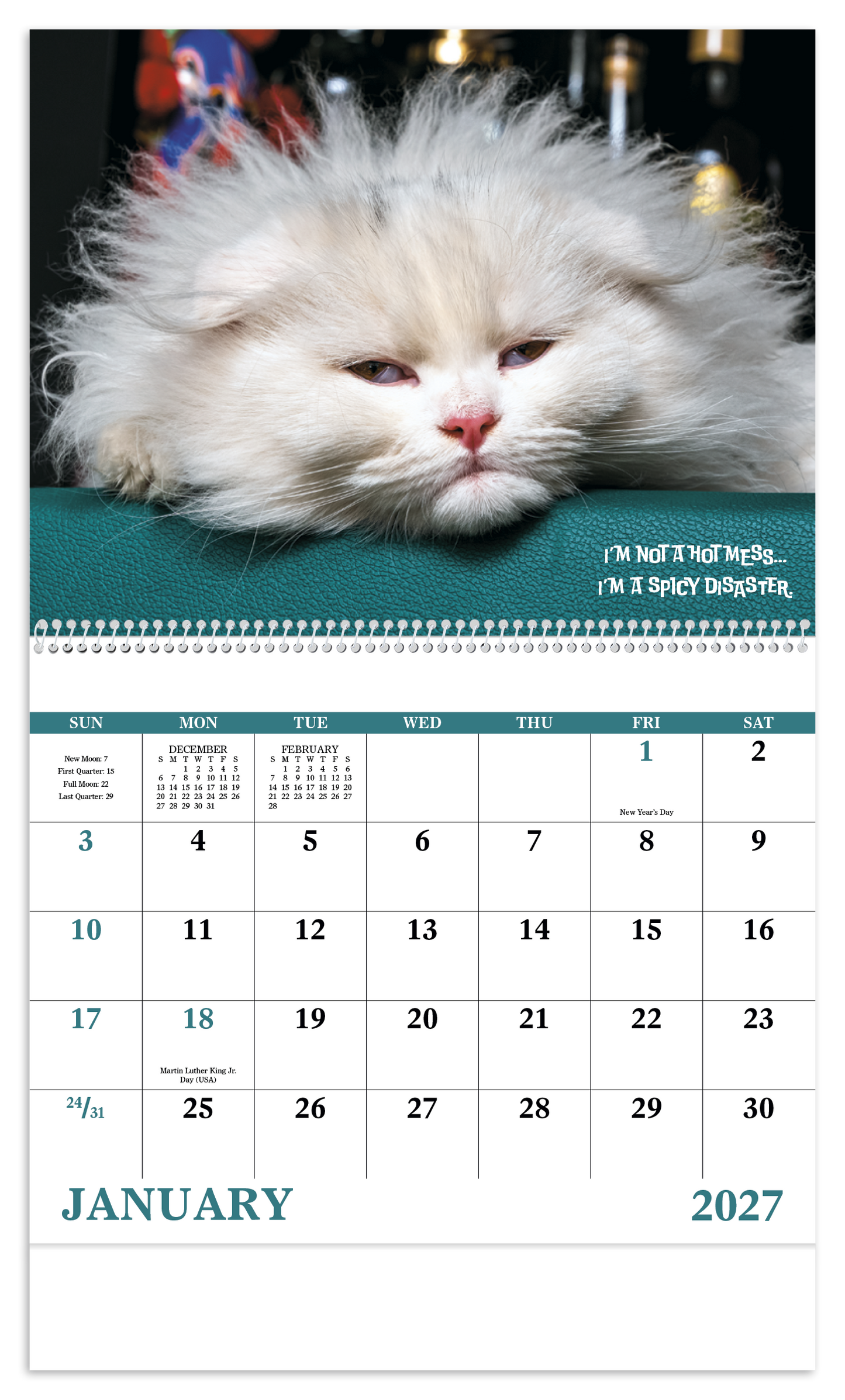 Pets with Attitude - Spiral Calendar