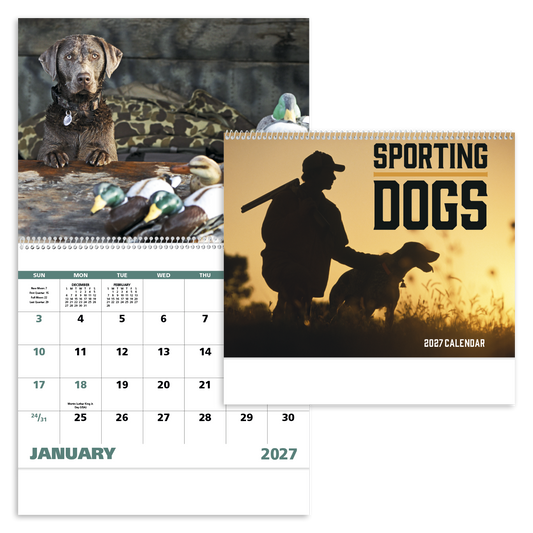 Sporting Dogs - Spiral Calendar