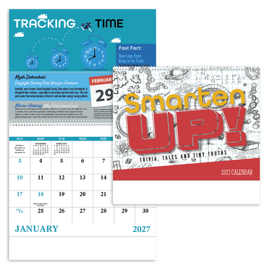 Smarten Up! Trivia, Tales & Tiny Truths - Spiral Calendar