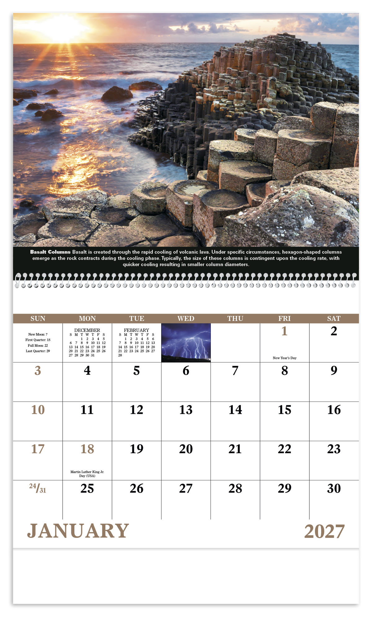 Custom logo The Power of Nature - Spiral Calendar