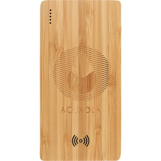 FSC® 100% Bamboo 5000 mAh Wireless Power Bank