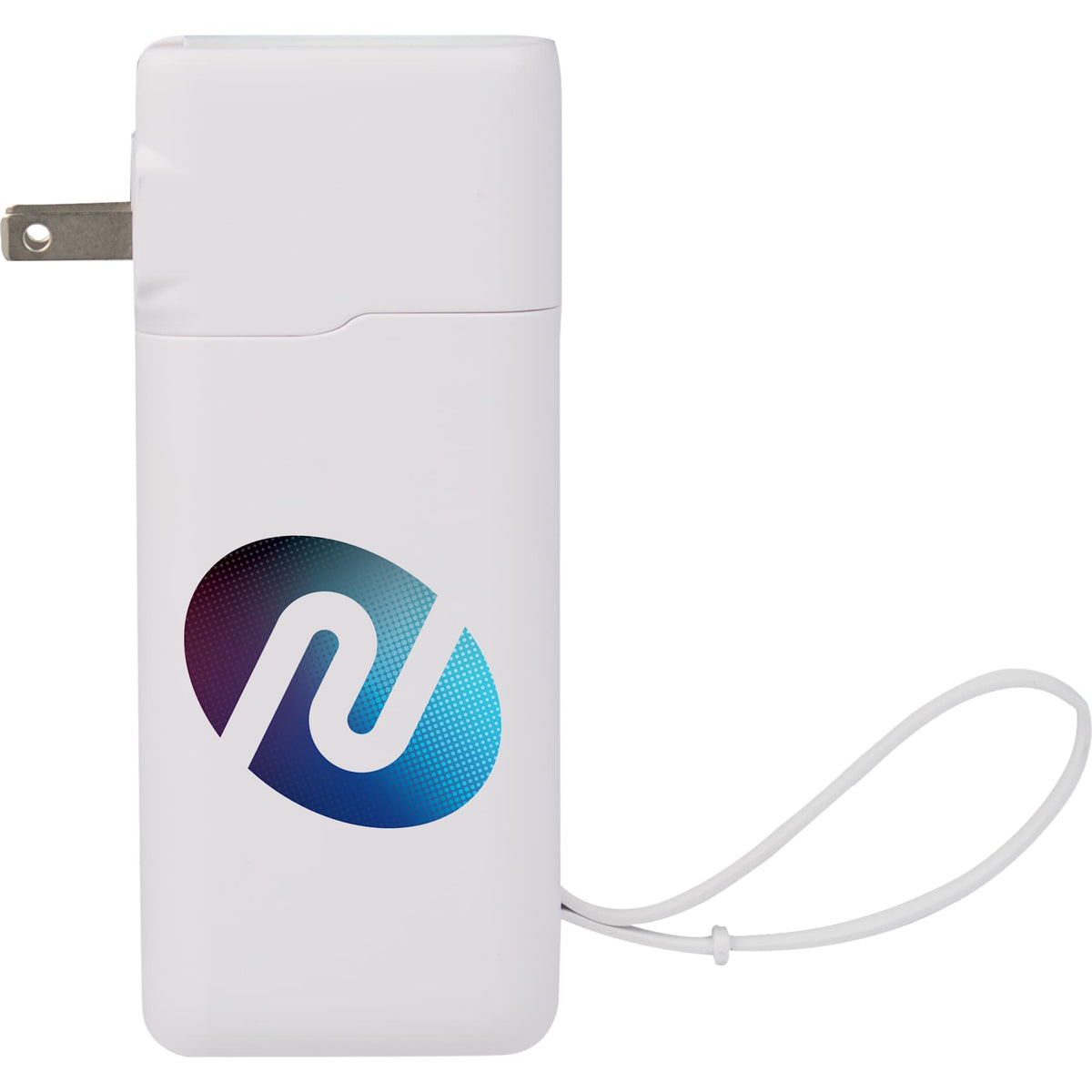 Custom logo UL Listed 10,000 mAh 20W PD Power Bank with AC Plu