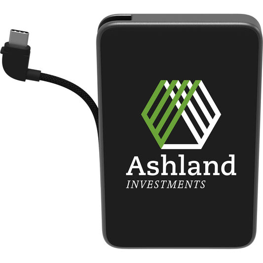 Custom logo mophie® Powerstation® Mini with Integrated Cable