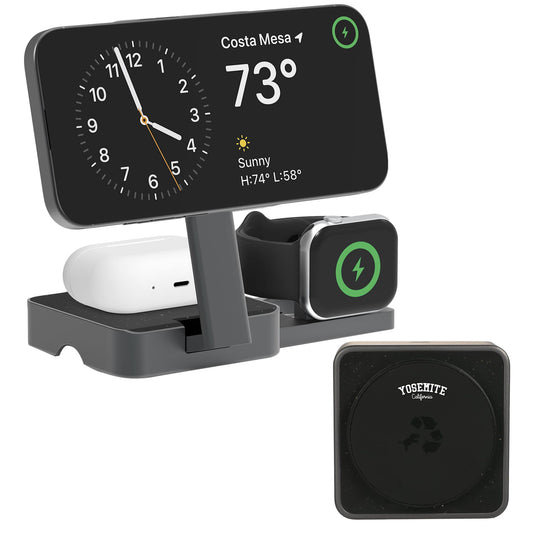 Custom logo Nimble Pivot 3-in-1 Wireless Compact Charger