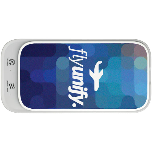 Custom logo Ultrasonic Cleaner Wireless Charging UV Sanitizer