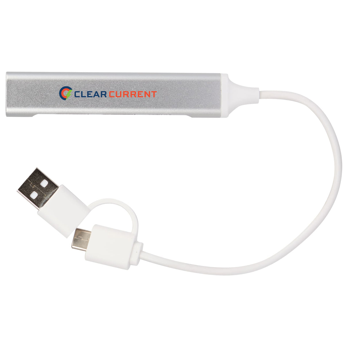 Custom logo Aluminum 4-Port USB-A and C Hub