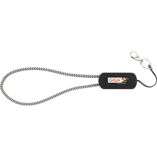 Custom logo Wrist Link 5-in-1 65W PD Charging Cable Lanyard