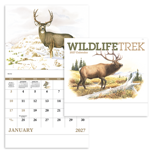 Wildlife Trek - Stapled Calendar