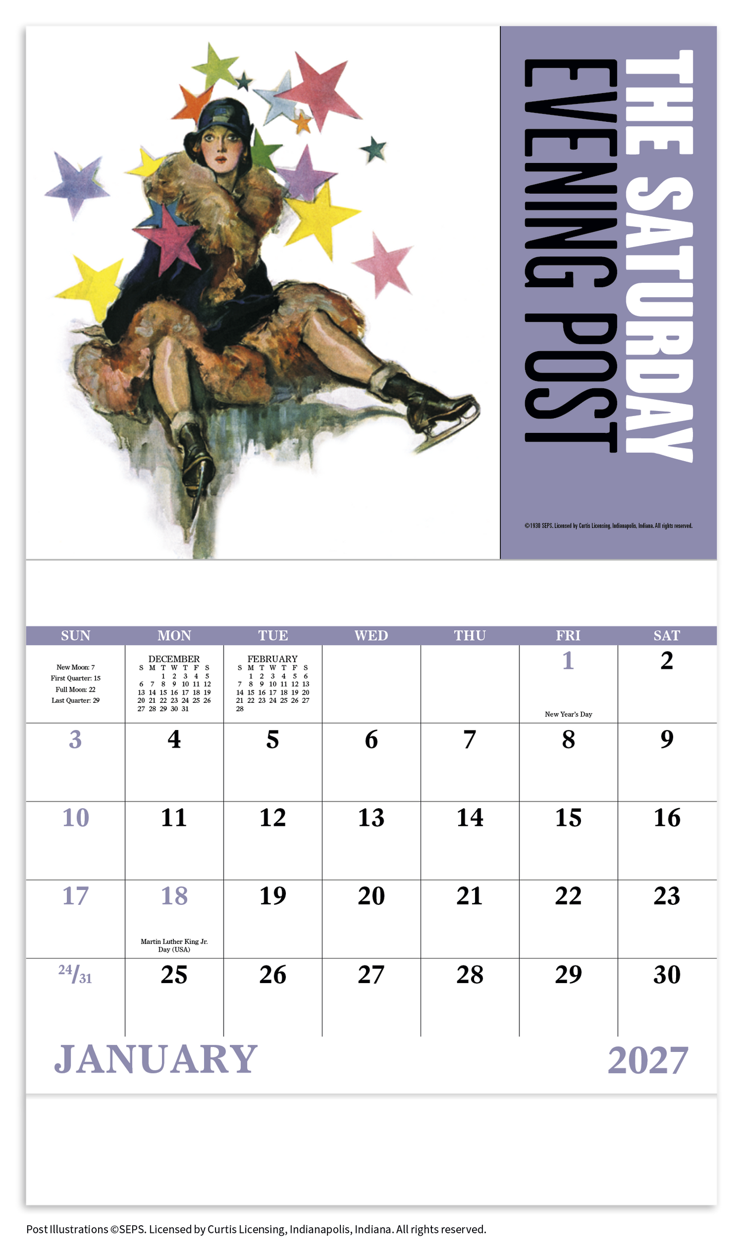 The Saturday Evening Post - Stapled Calendar