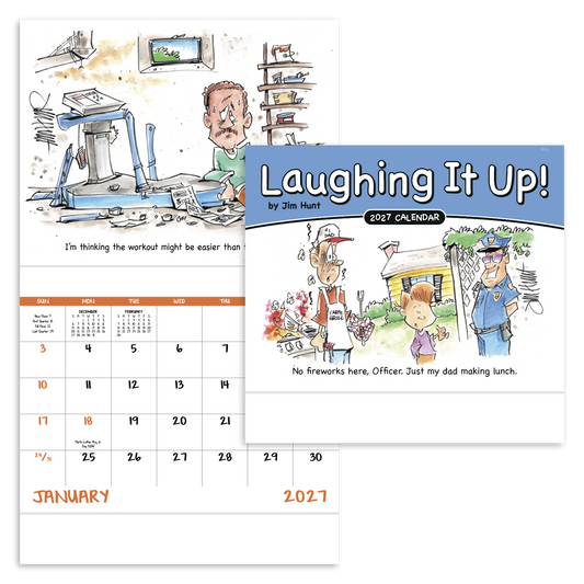 Custom logo Laughing It Up - Stapled Calendar