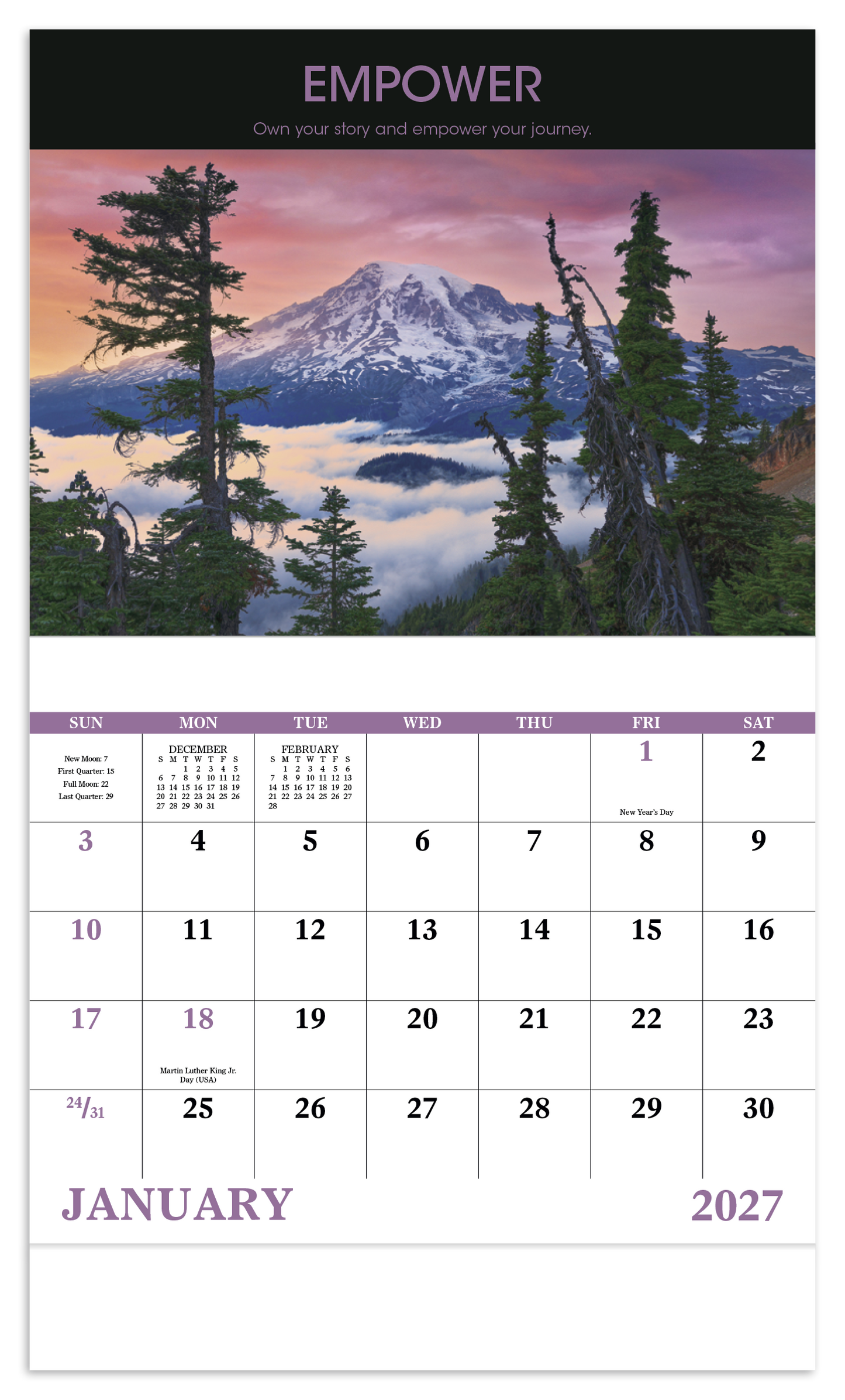 Motivations - Stapled Calendar