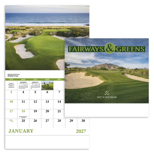 Fairways & Greens - Stapled Calendar