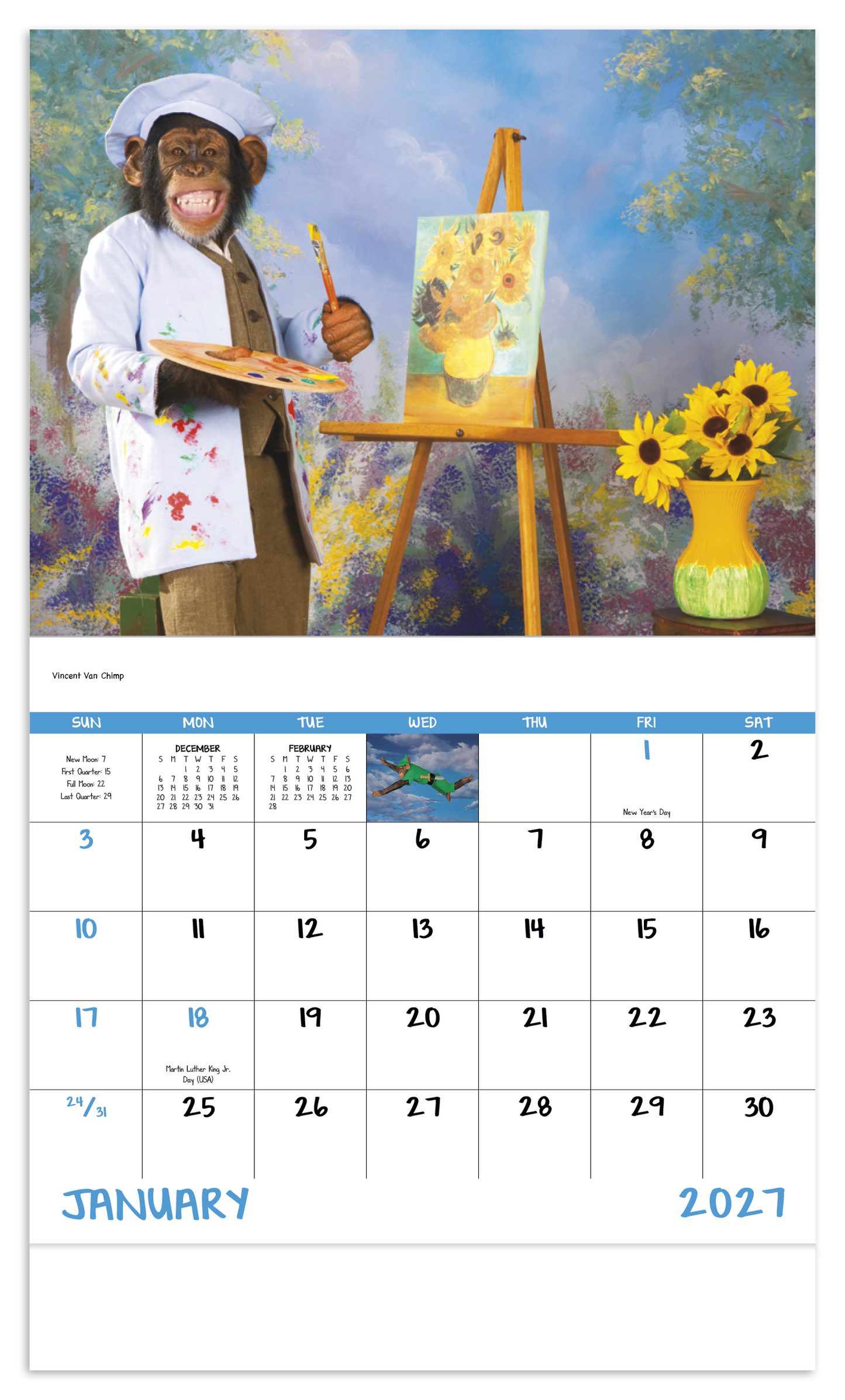 Monkey Mischief - Stapled Calendar