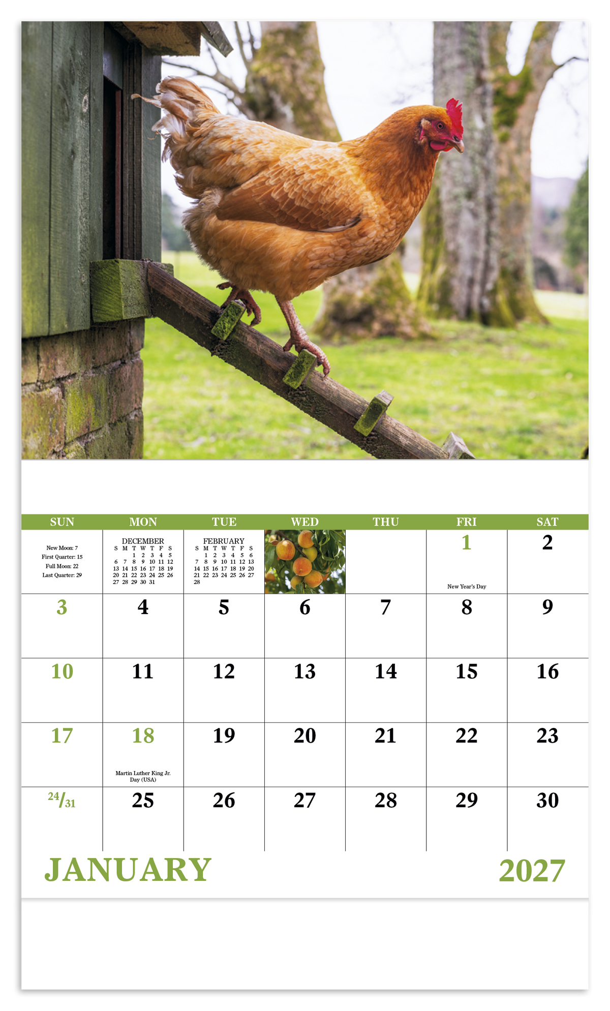 Custom logo Agriculture - Stapled Calendar