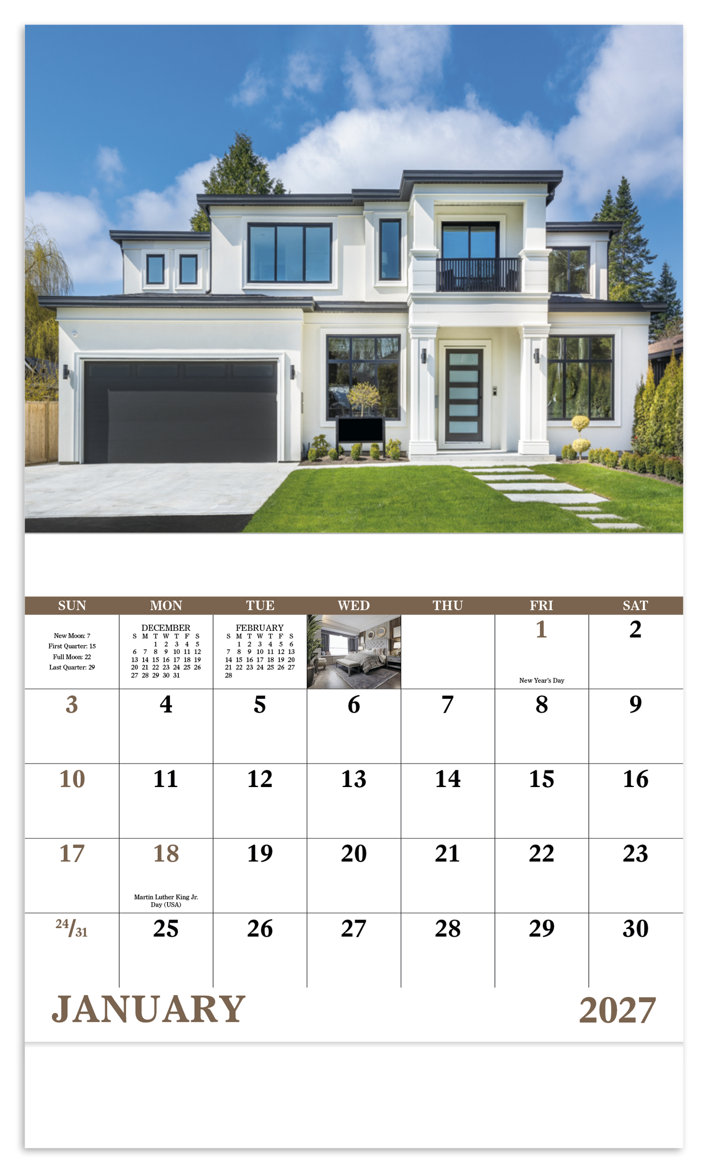 Welcome Home - Stapled Calendar