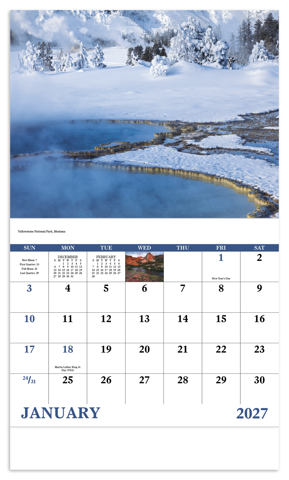 Custom logo Rocky Mountains - Stapled Calendar