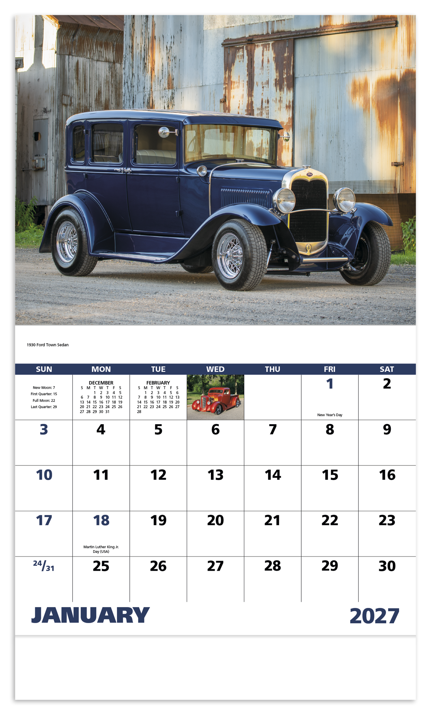 Street Rods - Stapled Calendar