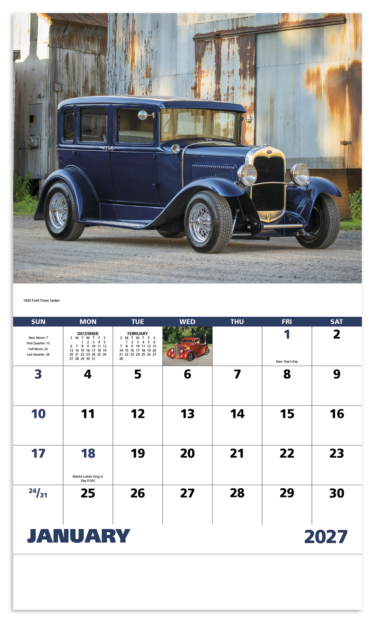 Custom logo Street Rods - Stapled Calendar