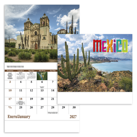 Mexico - Stapled Calendar