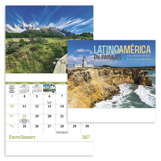 Latinoamerica en Paisajes - Stapled Calendar